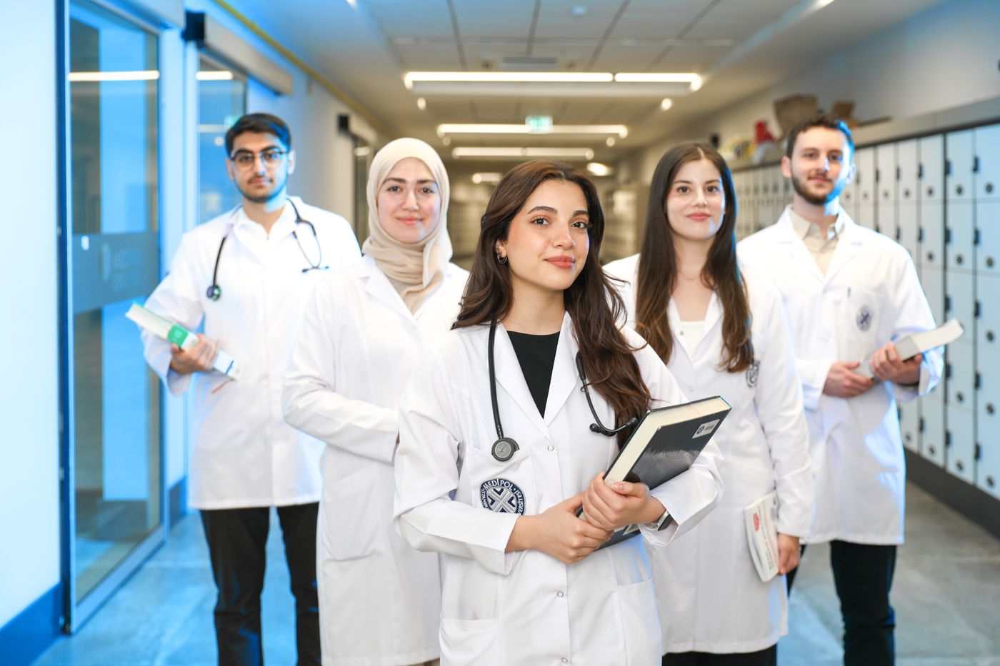 Diverse team of physicians