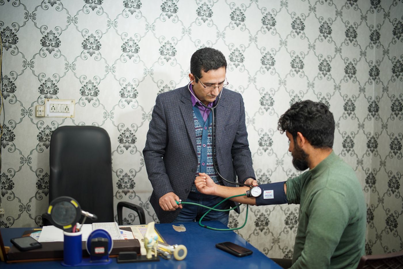 Young man meeting with a doctor